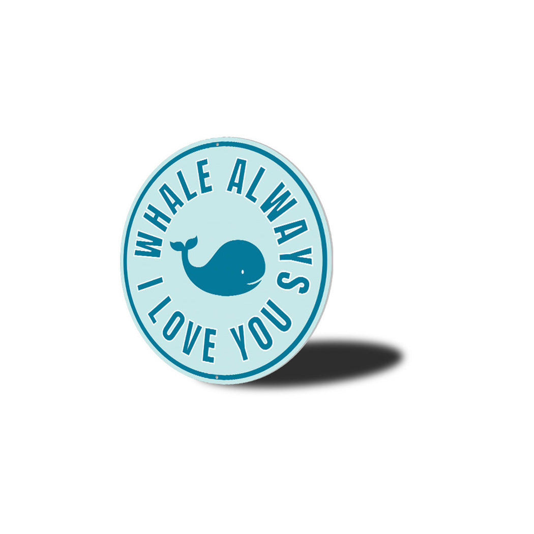 Whale Lover Metal Sign