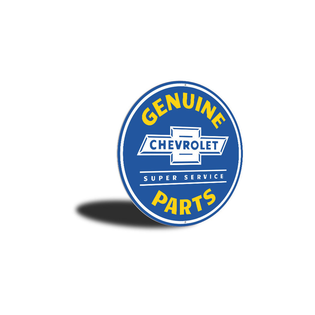 Chevy Genuine Parts Car Sign Aluminum Sign