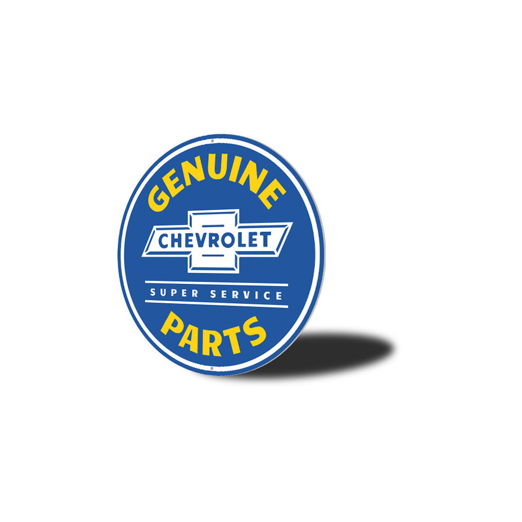 Chevy Genuine Parts Car Metal Sign