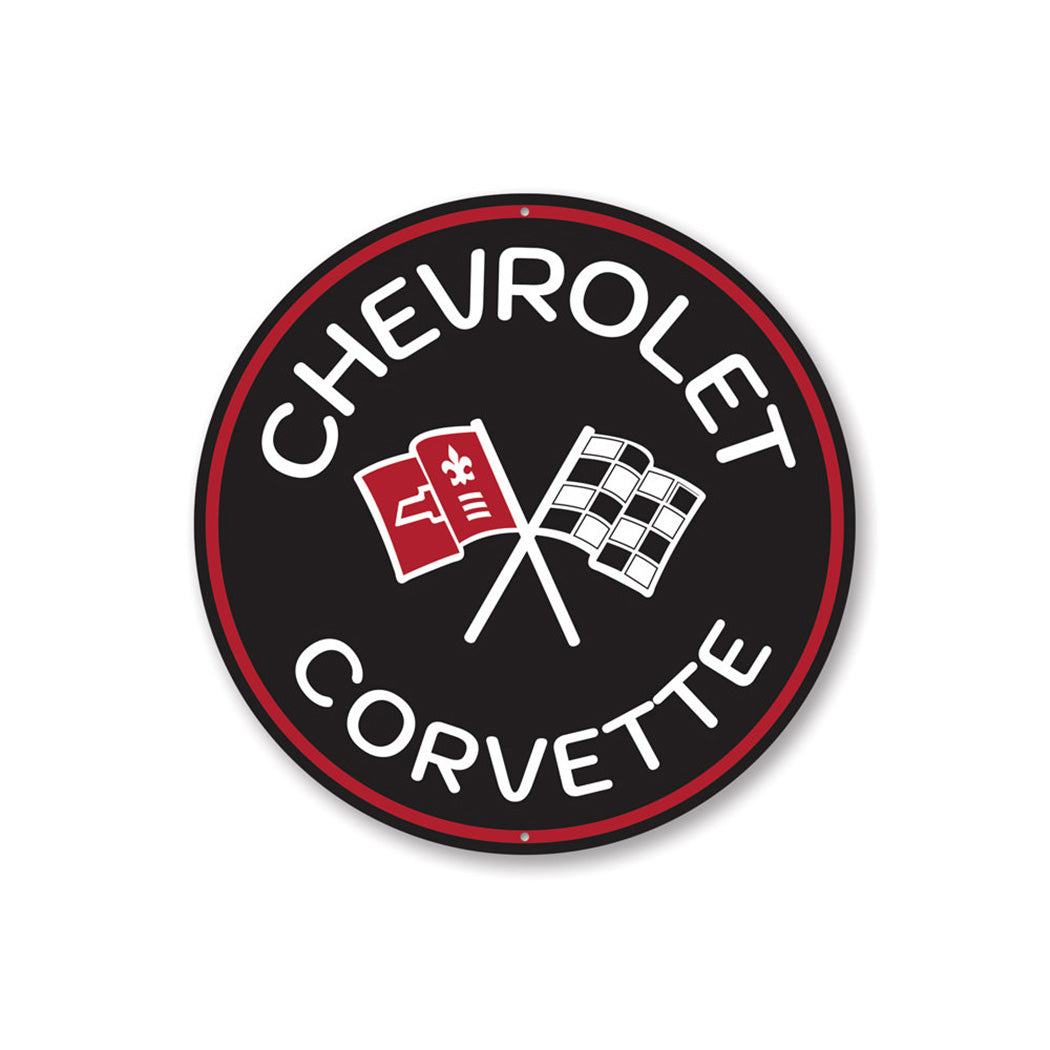 Chevy Corvette Car Sign Aluminum Sign