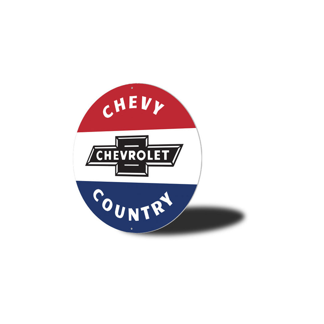 Chevy Country Car Metal Sign