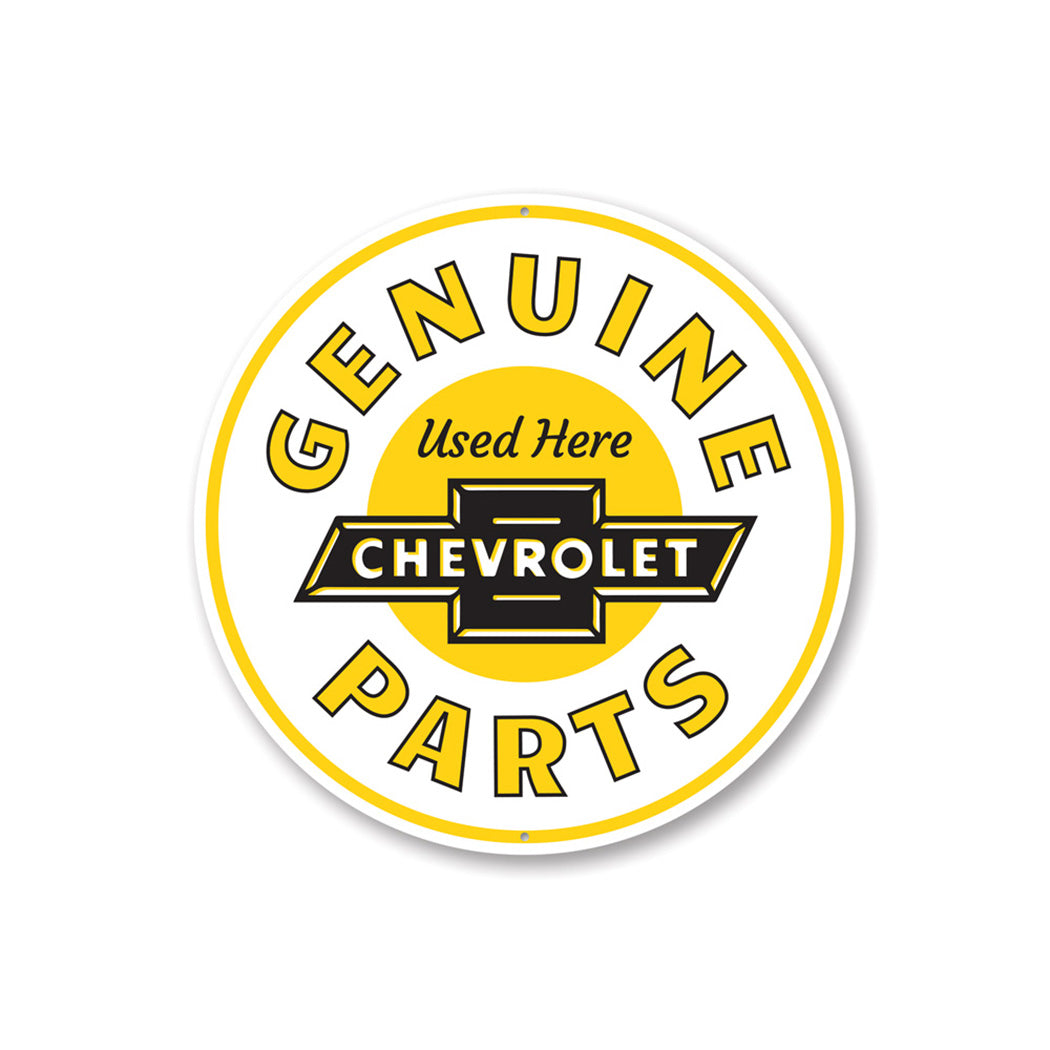 Chevy Genuine Parts Car Sign Aluminum Sign