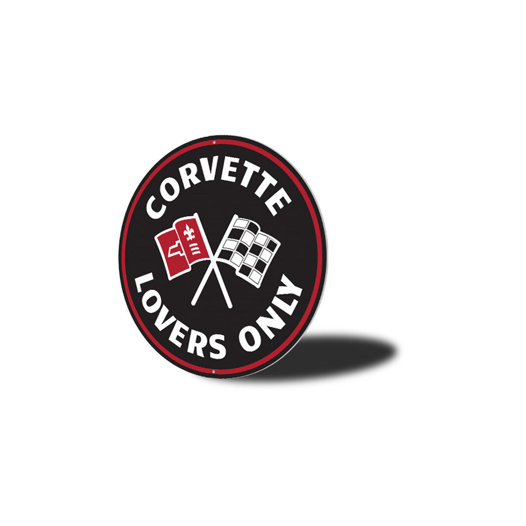 Corvette Lovers Only Car Metal Sign