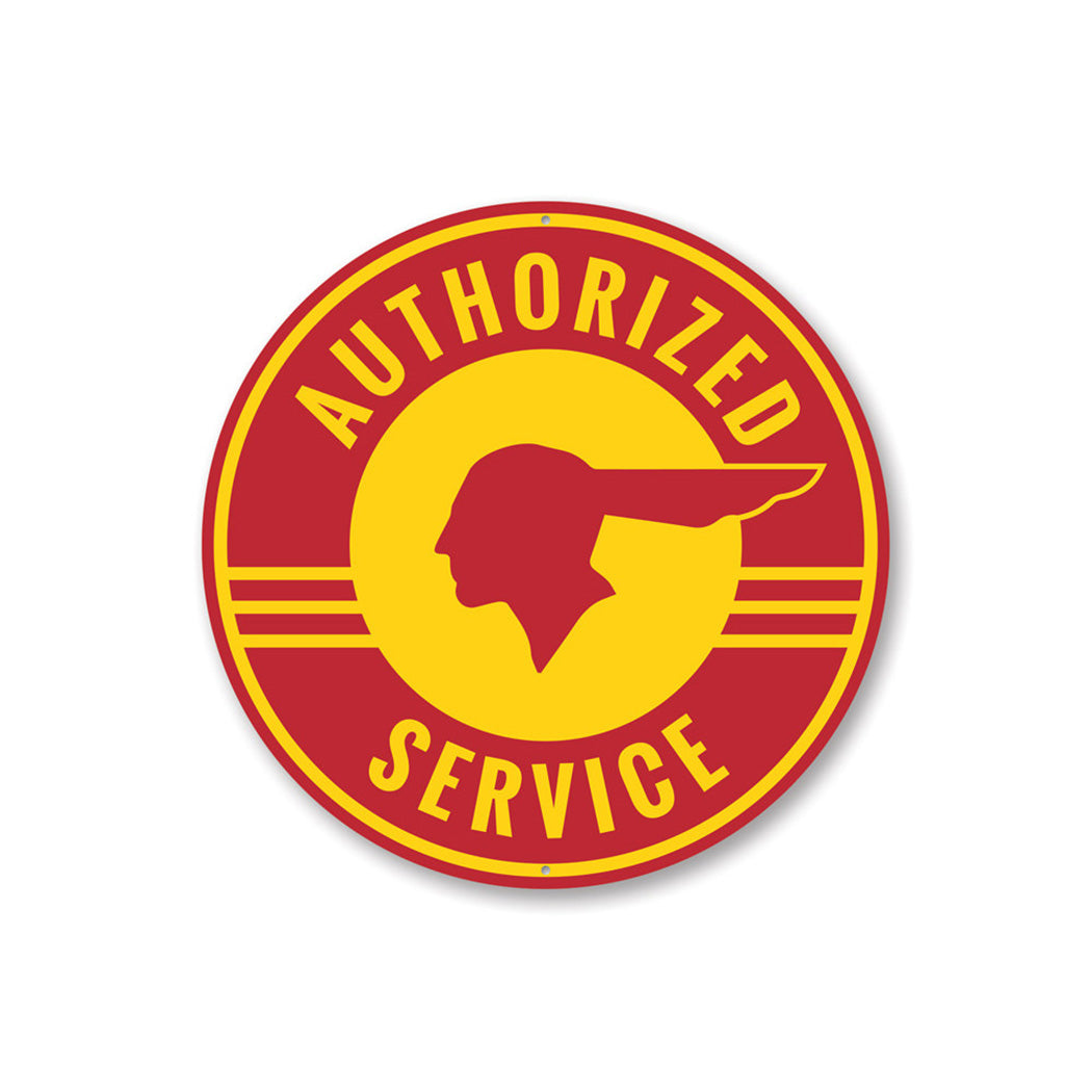 Authorized Service Pontiac Car Sign Aluminum Sign