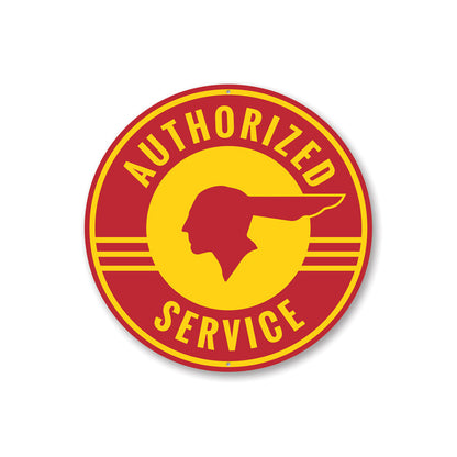 Authorized Service Pontiac Car Sign Aluminum Sign