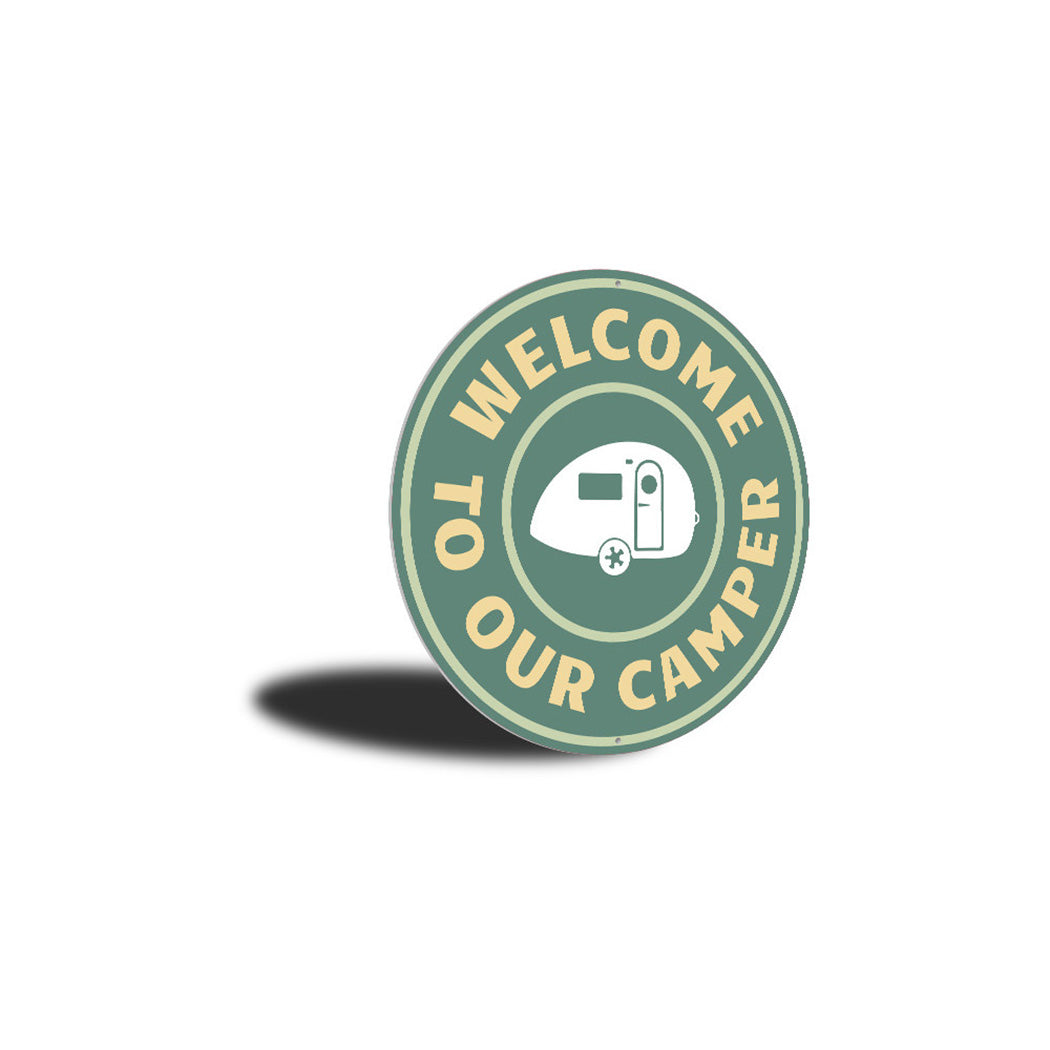 Camper Welcome Sign Aluminum Sign