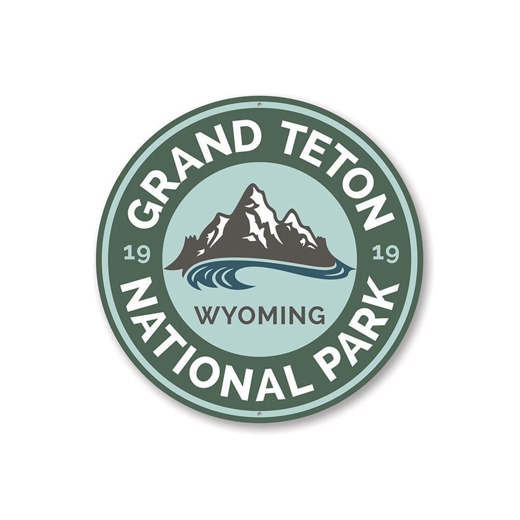 Grand Teton National Park Sign Aluminum Sign
