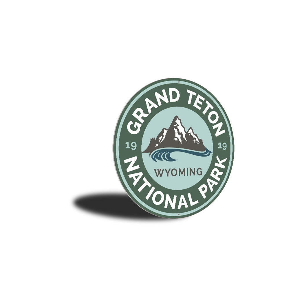 Grand Teton National Park Sign Aluminum Sign