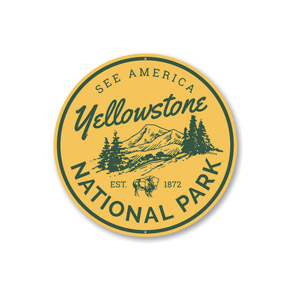 See America National Park Sign Aluminum Sign