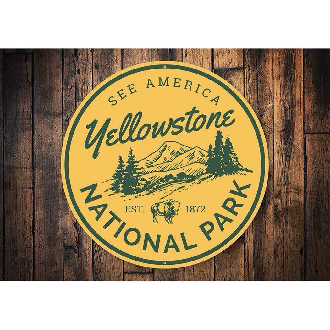See America National Park Sign Aluminum Sign
