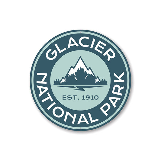 Glacier National Park Sign Aluminum Sign