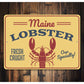 Maine Lobster Sign