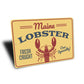 Maine Lobster Sign