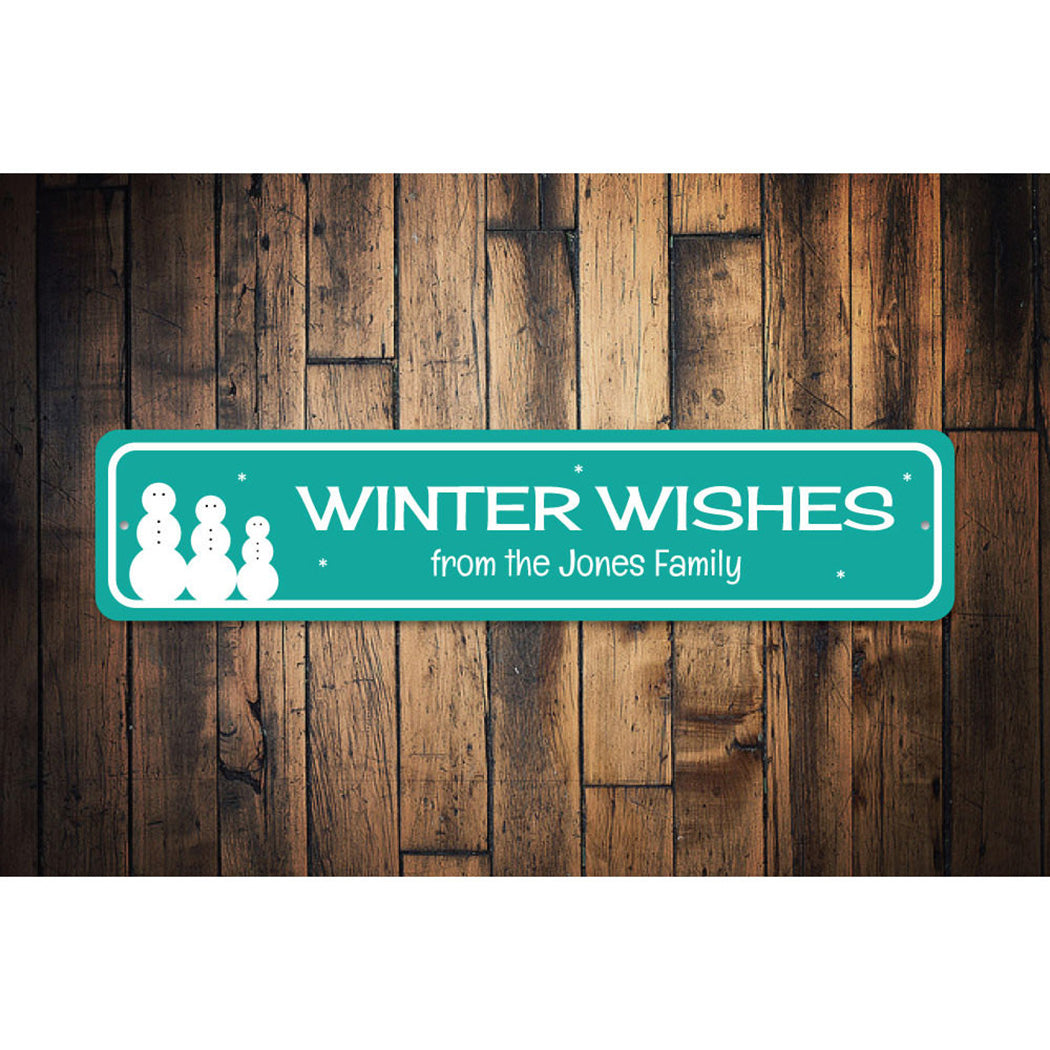 Winter Wishes Sign