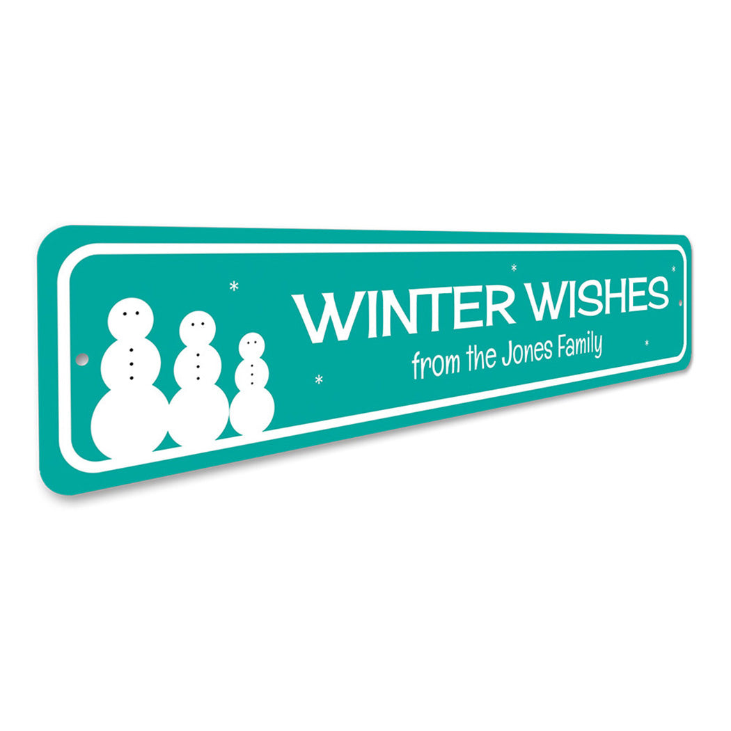 Winter Wishes Sign