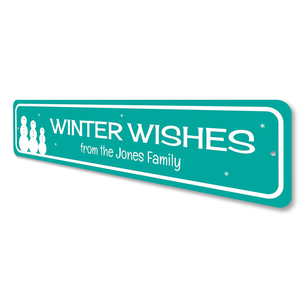 Winter Wishes Sign