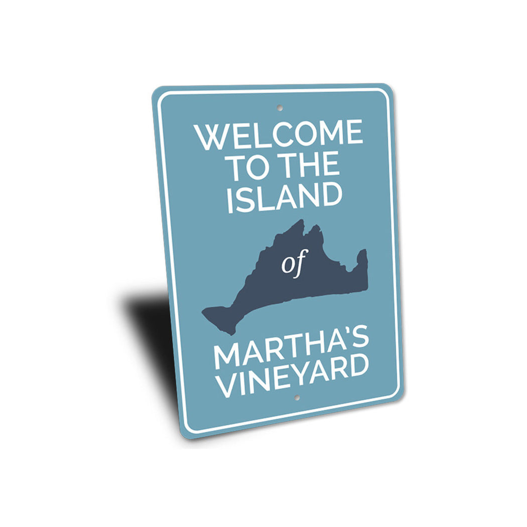 Marthas Vineyard Island Sign