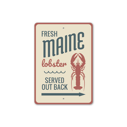 Fresh Maine Lobster Sign