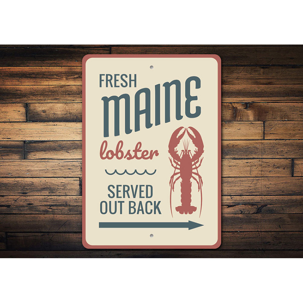 Fresh Maine Lobster Sign