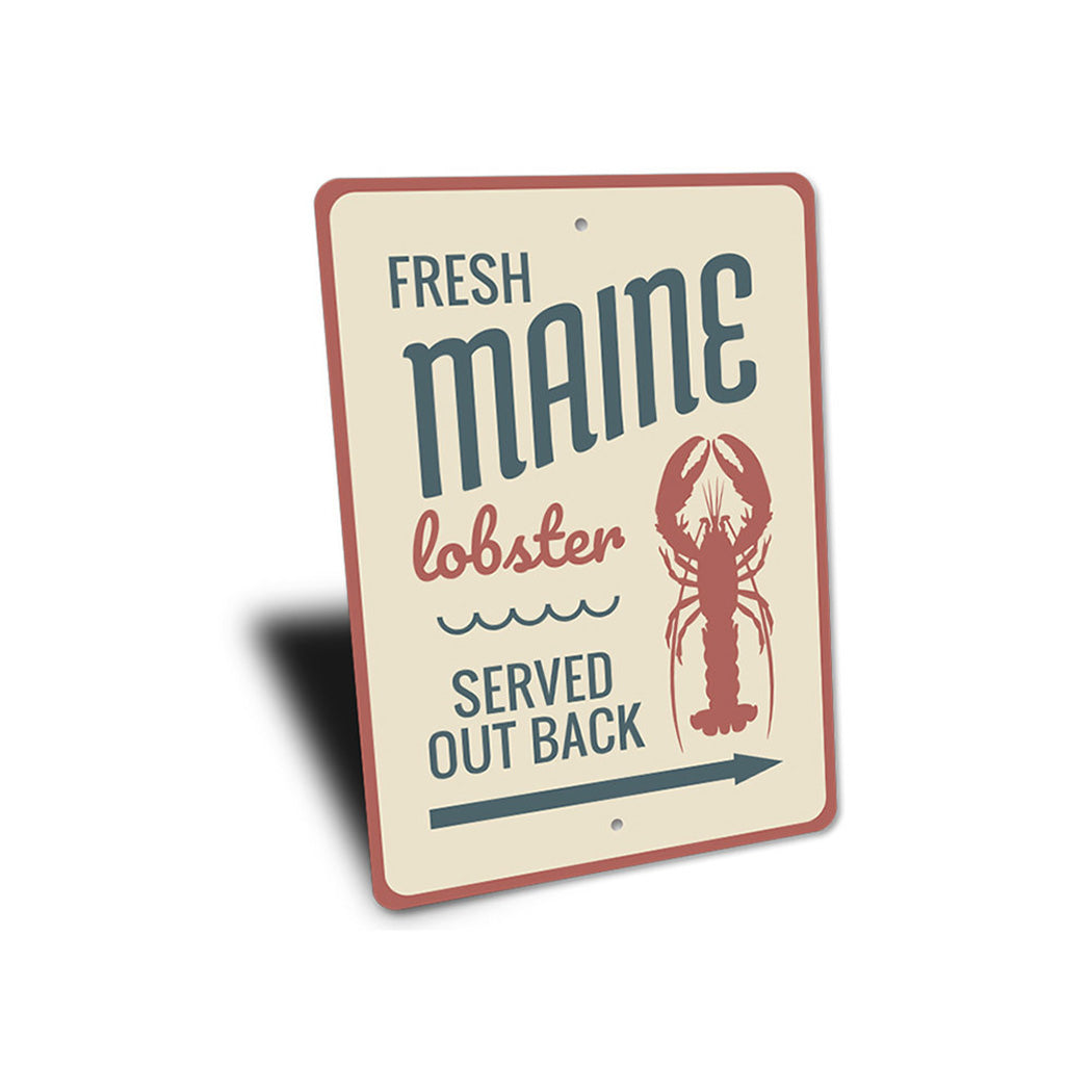 Fresh Maine Lobster Sign