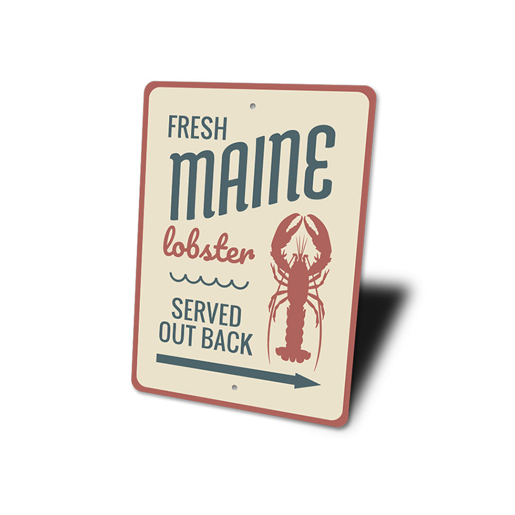 Fresh Maine Lobster Sign