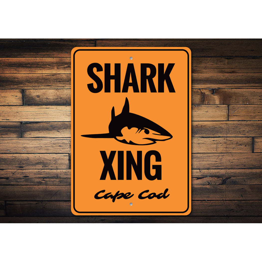 Cape Cod Shark Crossing Sign