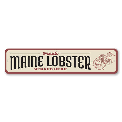 Maine Lobster Seafood Shack Metal Sign