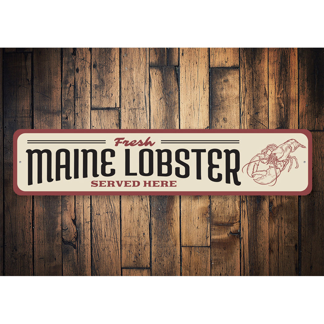 Maine Lobster Seafood Shack Sign