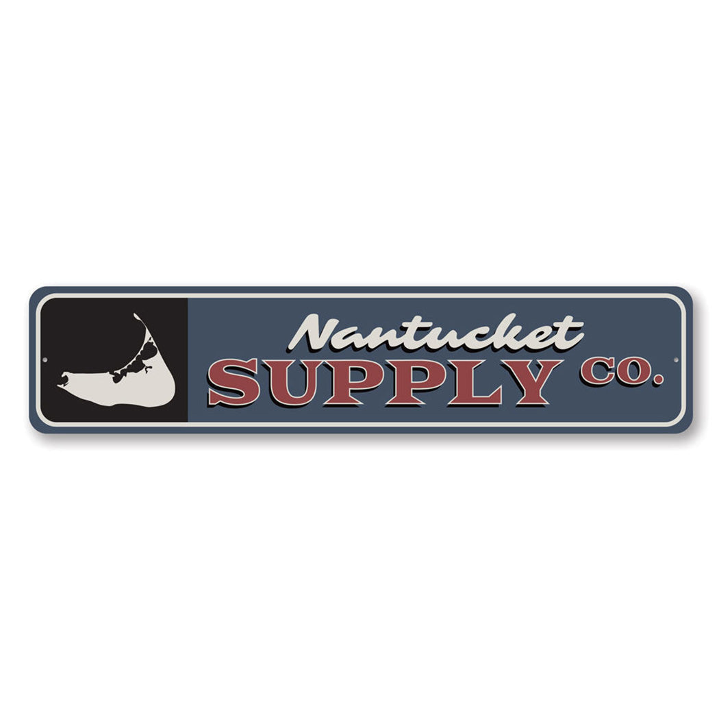 Nantucket Supply Co Metal Sign