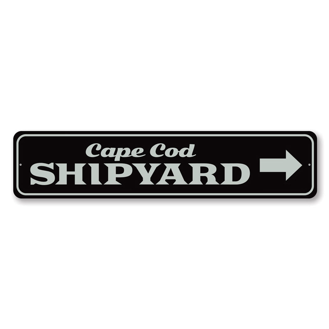 Cape Cod Shipyard Metal Sign