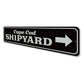 Cape Cod Shipyard Sign