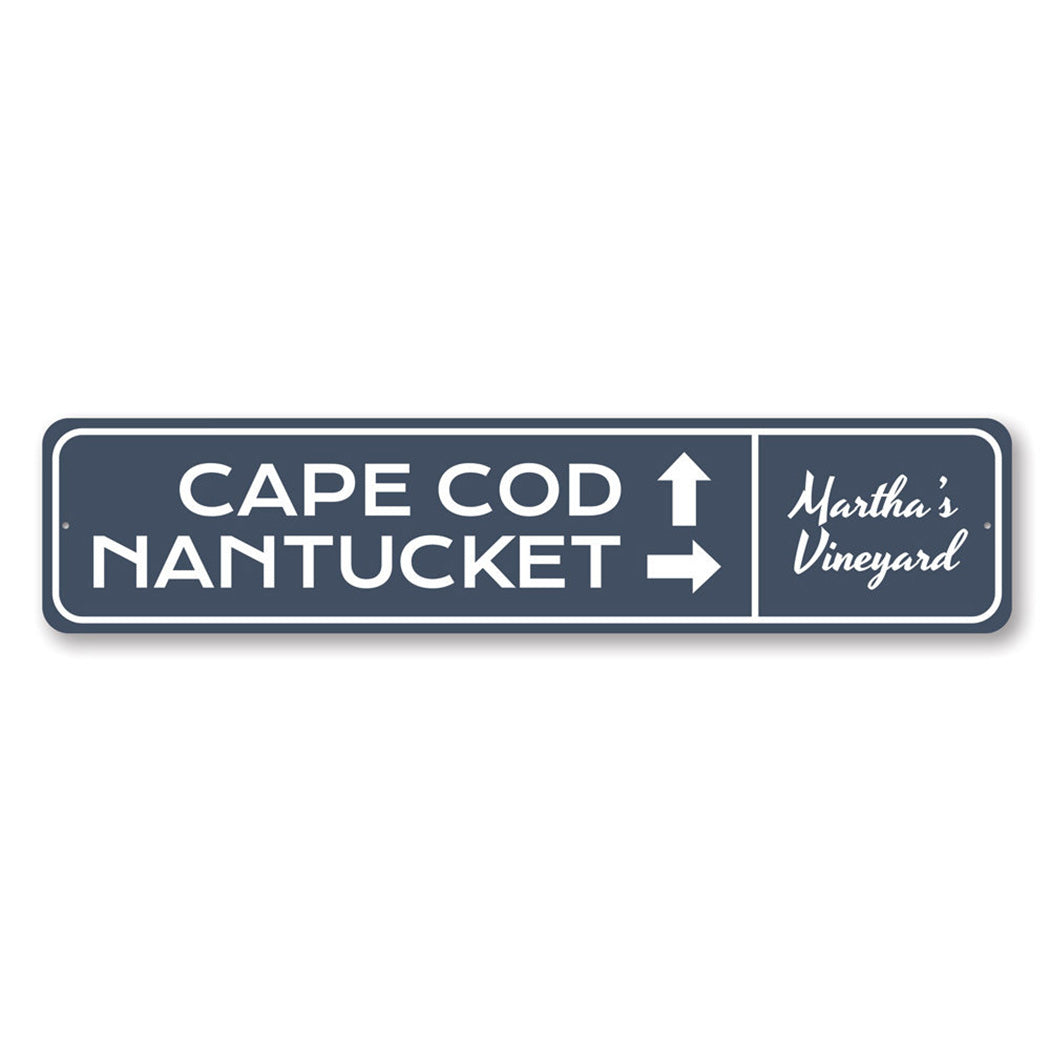 Cape Cod Nantucket Metal Sign