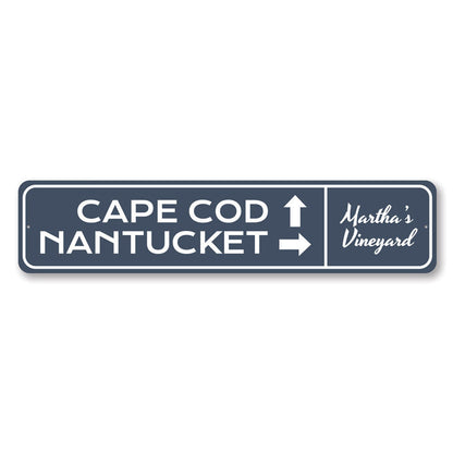 Cape Cod Nantucket Metal Sign