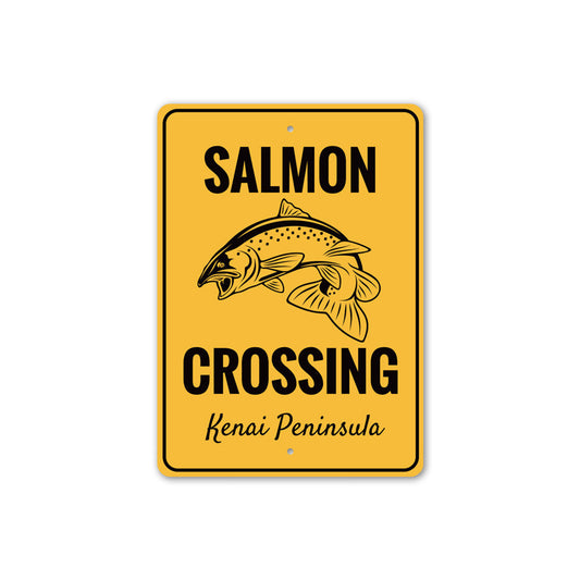 Salmon Crossing Sign
