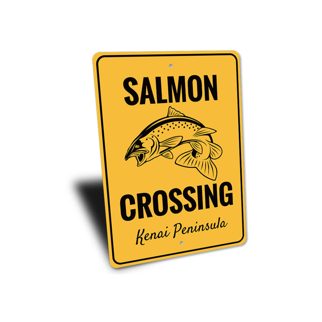 Salmon Crossing Sign