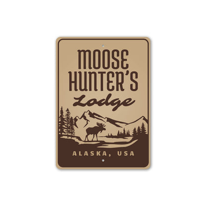 Moose Hunters Lodge Sign