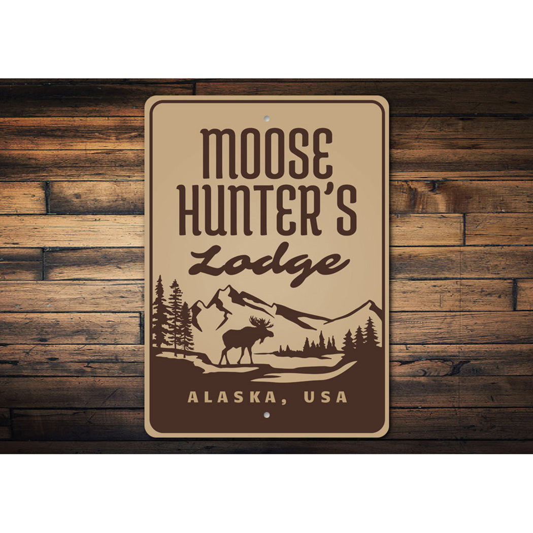 Moose Hunters Lodge Sign