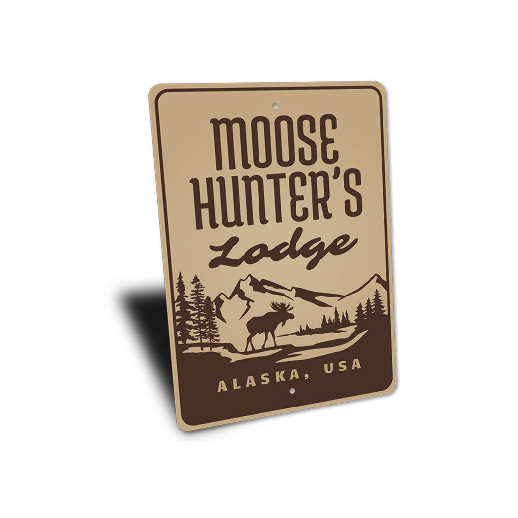 Moose Hunters Lodge Sign