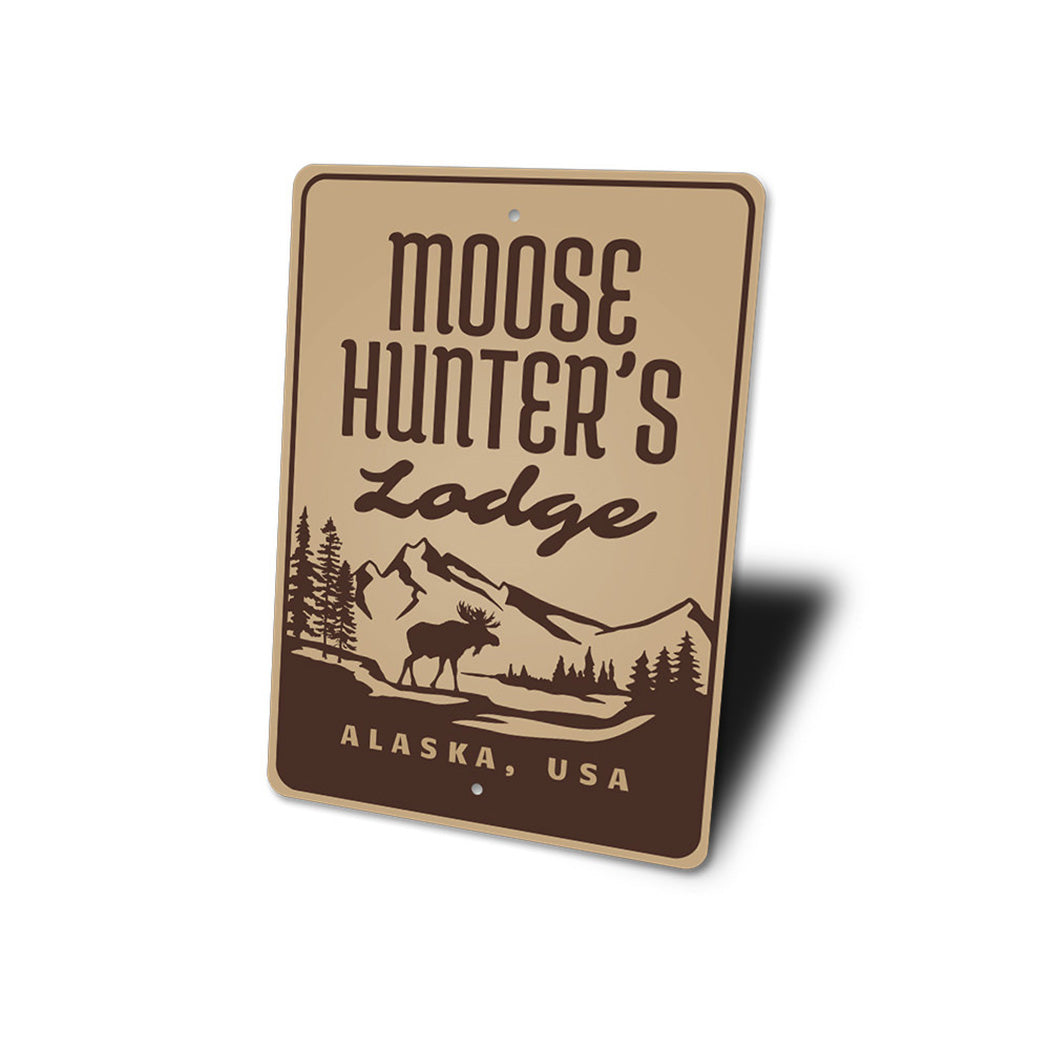 Moose Hunters Lodge Sign