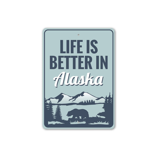Alaska Metal Sign