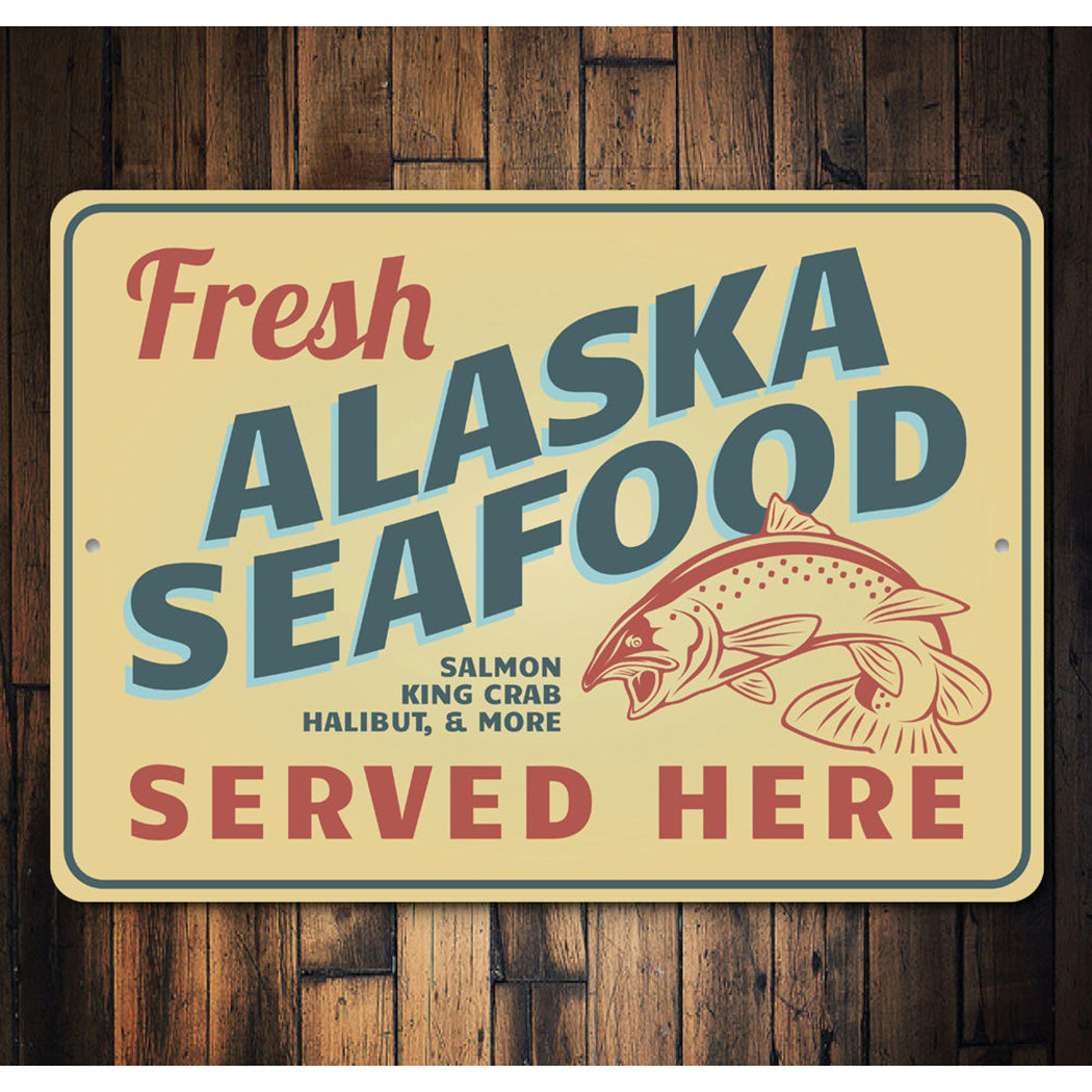 Alaska Seafood Sign