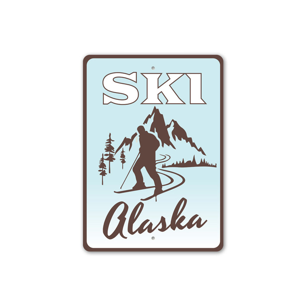 Ski Alaska Sign