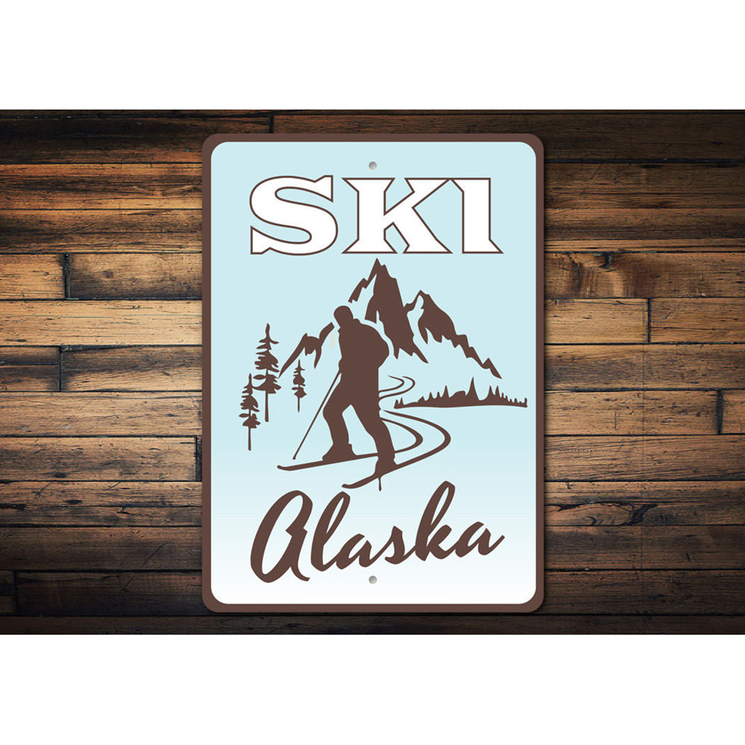 Ski Alaska Sign