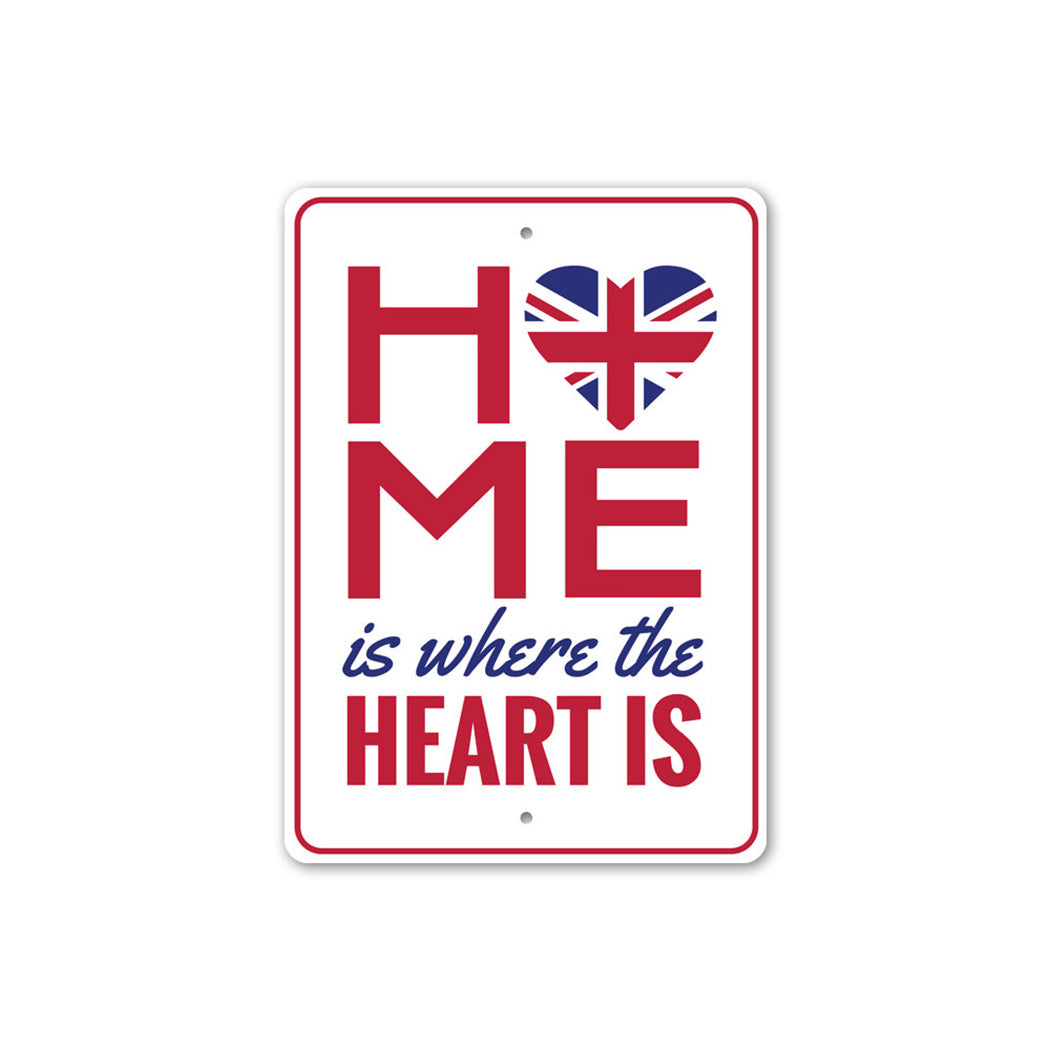 United Kingdom Home Metal Sign