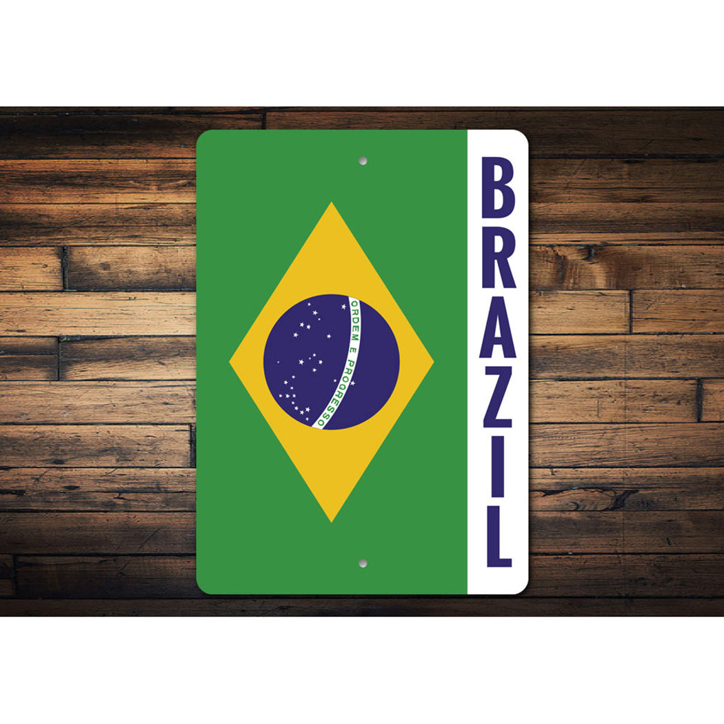 Brazil Flag Sign