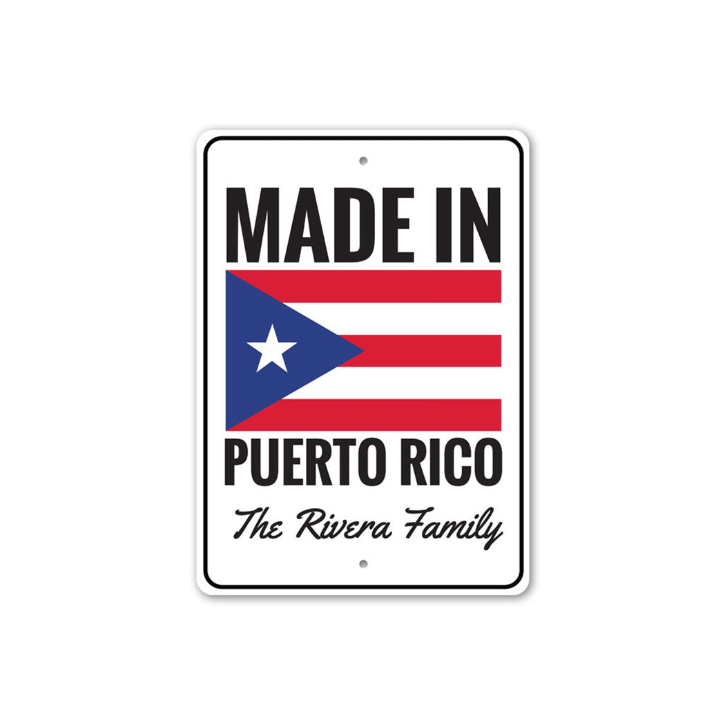 Puerto Rican Flag Sign