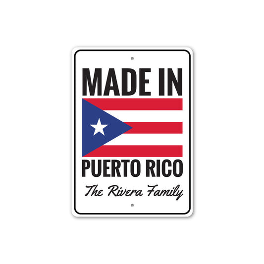 Puerto Rican Flag Sign