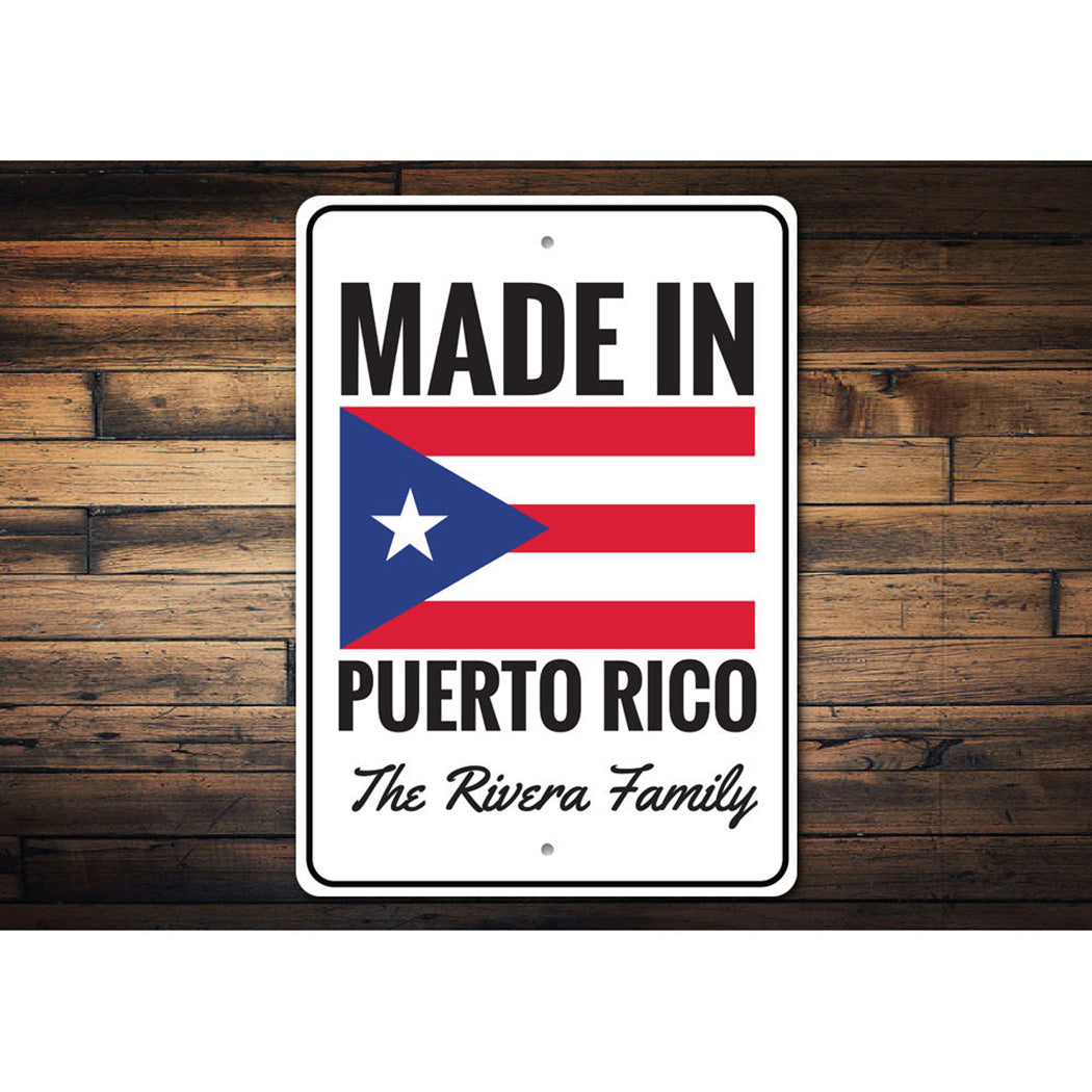 Puerto Rican Flag Sign