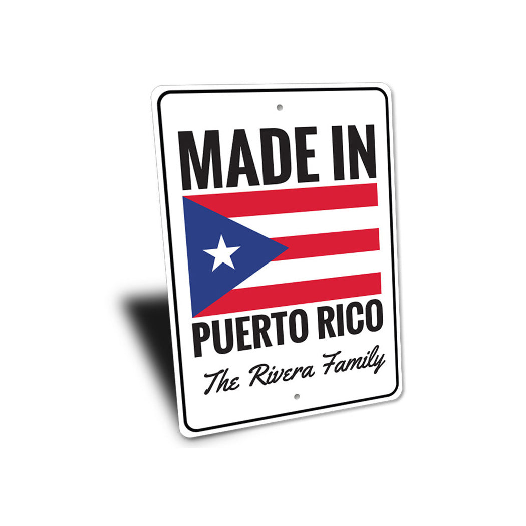 Puerto Rican Flag Sign