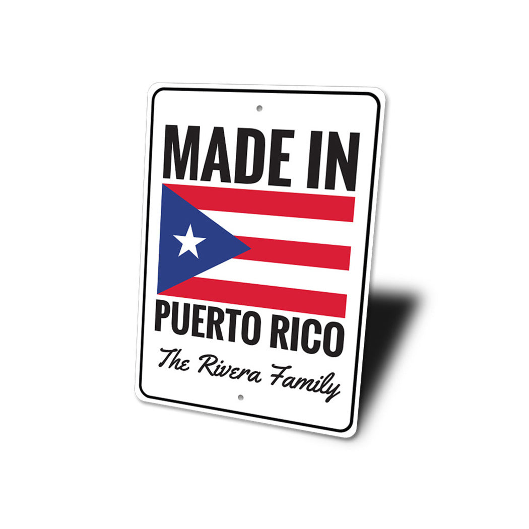 Puerto Rican Flag Sign